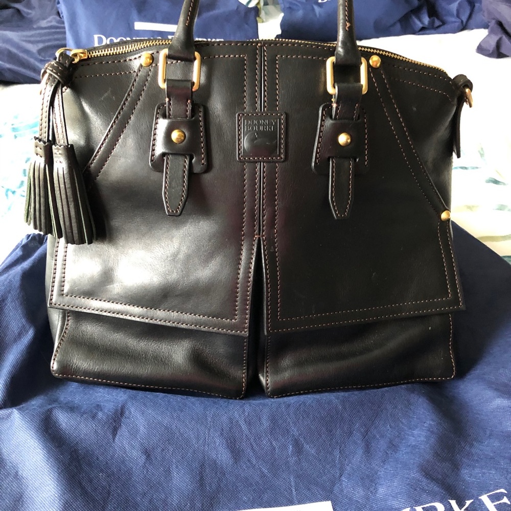 Dooney & Bourke Black Florentine Clayton